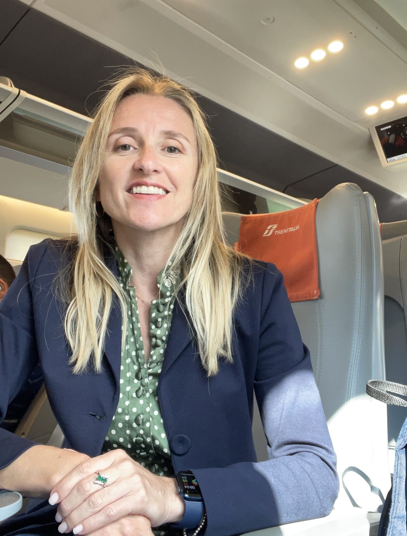  Me, Barbara Bueno, on the Regione Toscana's Treno dei Lettori