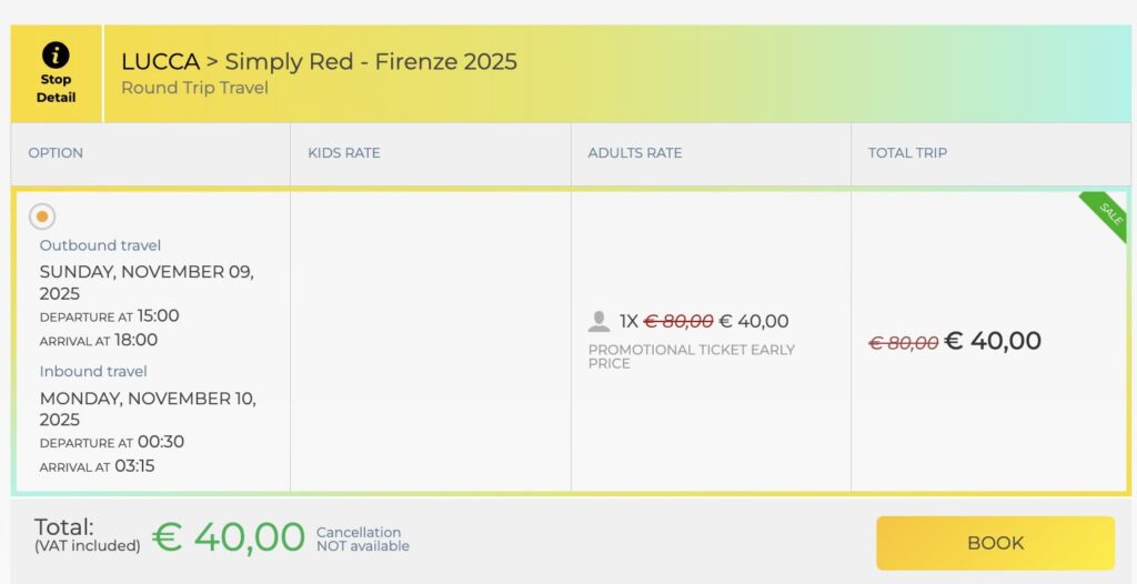 bus for fun simplyred 2025