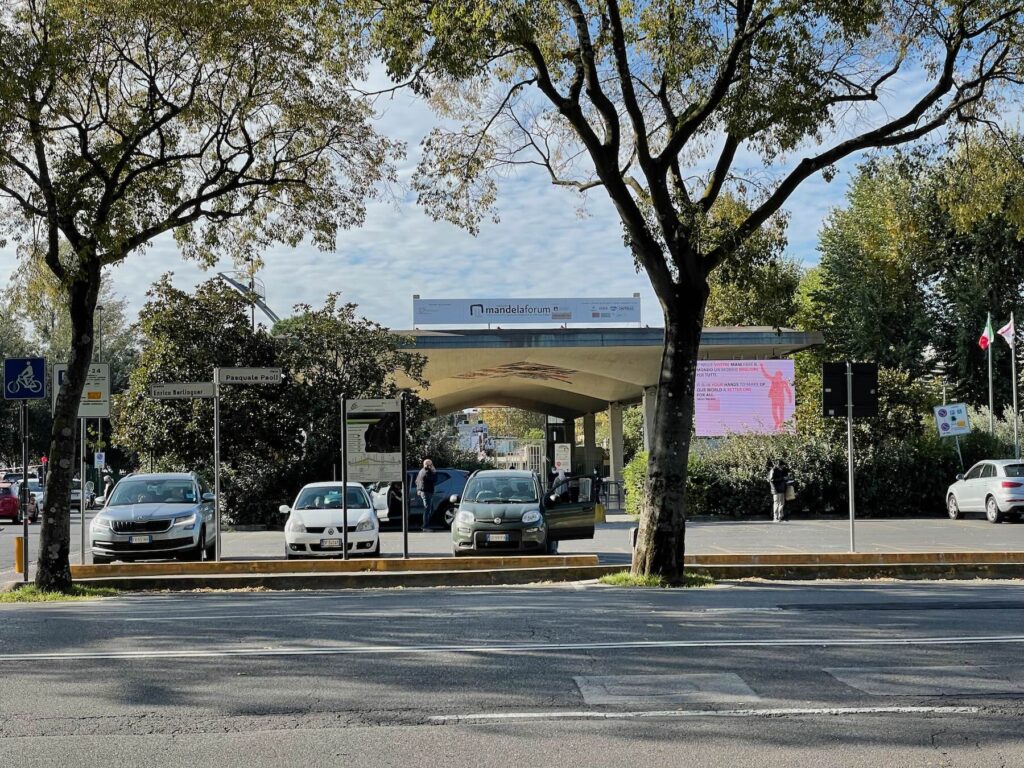 The Mandela Forum in Florence on a typical day