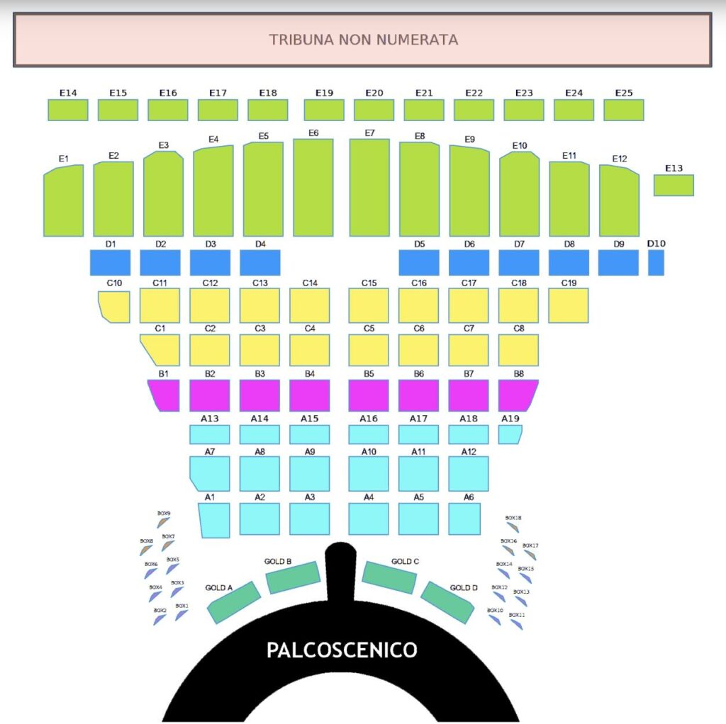 teatro del silenzio seating plan - Andrea Bocelli's Concert in Tuscany