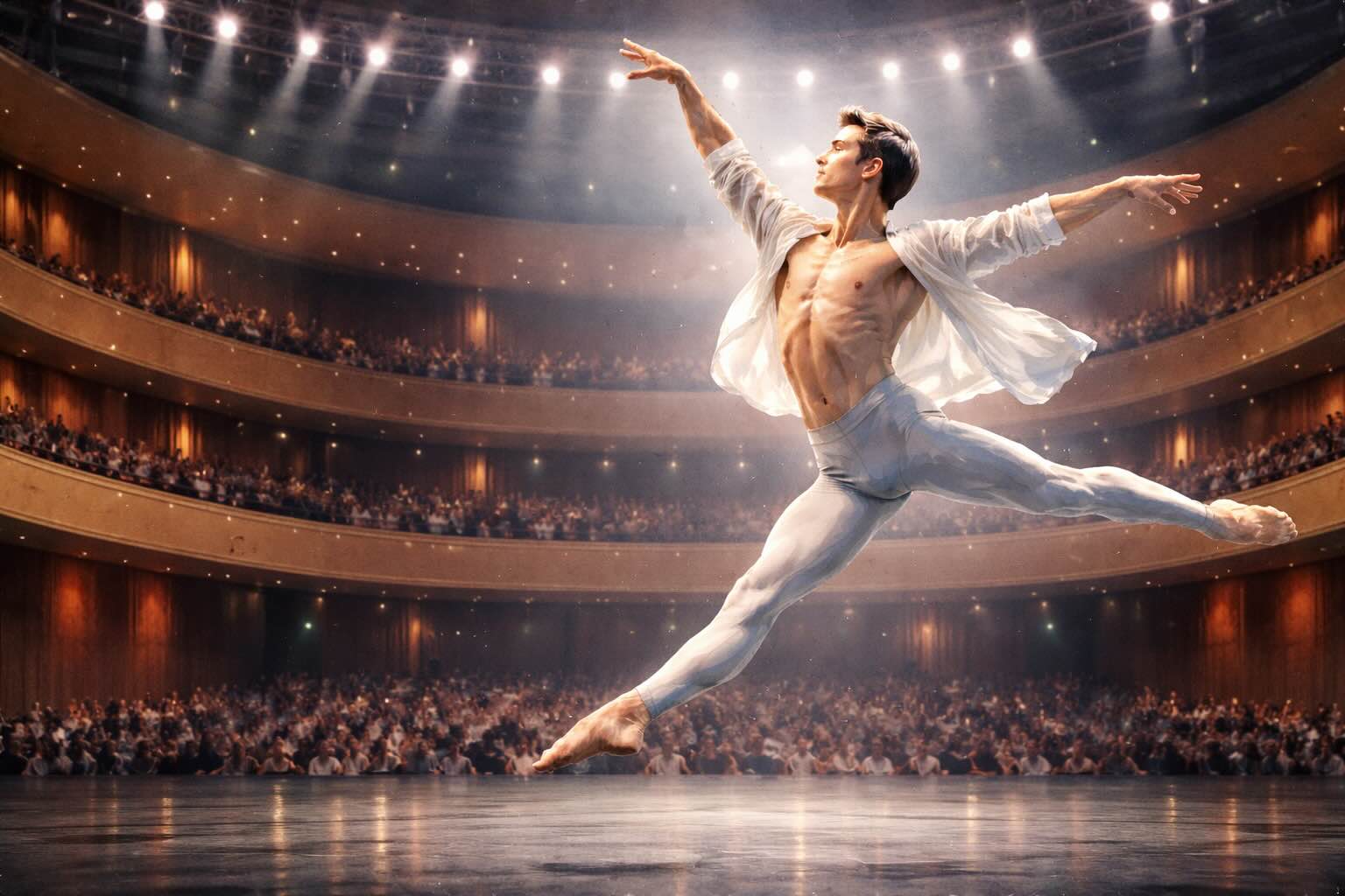 Florence in December: The Best Things to Do During the Festive Season 4 Roberto Bolle in Florence: A contemporary ballet moment on stage, inspired by Roberto Bolle and Friends, one of Florence’s cultural highlights in December 2026.