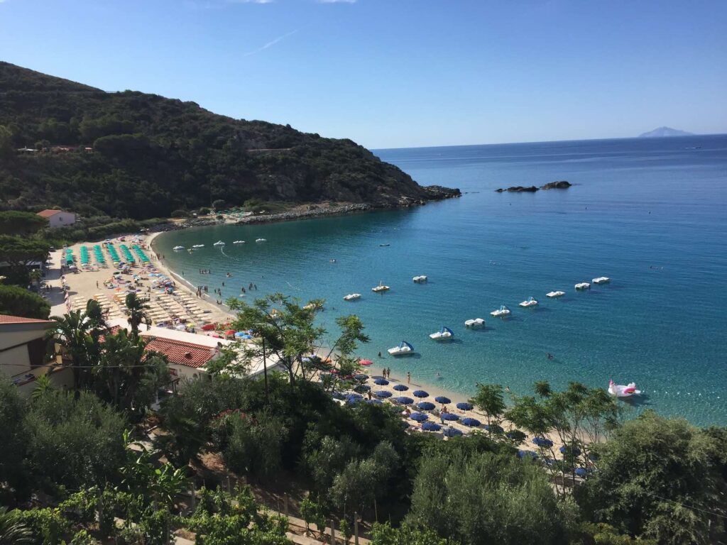 Cavoli Beach on Elba Island, a perfect choice for those who love sandy shores