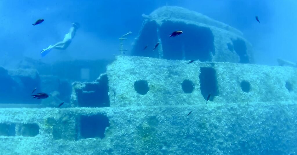 Sunken Shipwreck of Pomonte - Elba Island - Tuscany - Italy