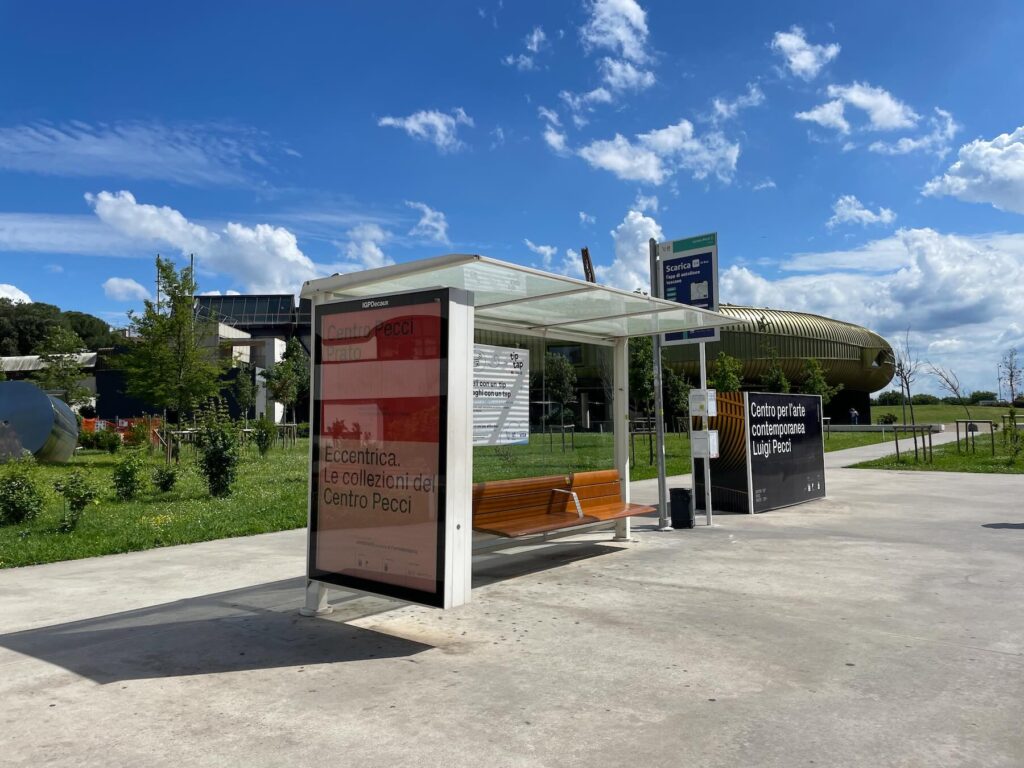 Bus Stop in Front of Centro Pecci in Prato