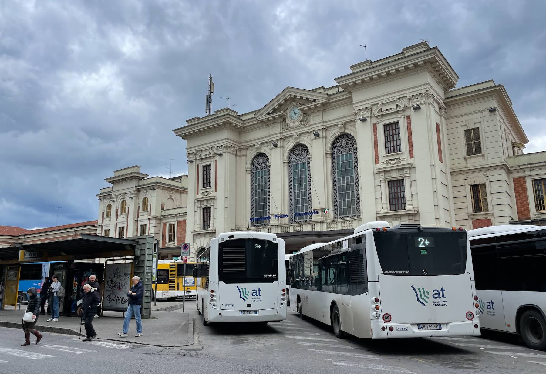 Prato Centrale Railway Station – Bus Stop in Front