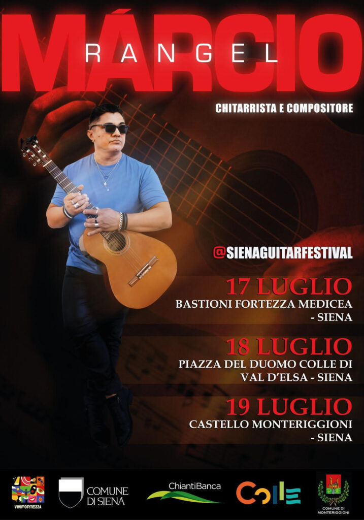 Márcio Rangel Live in Tuscany This July: Brazilian Guitar in Timeless Italian Settings 1 Márcio Rangel Live in Tuscany This July: Brazilian Guitar in Timeless Italian Settings