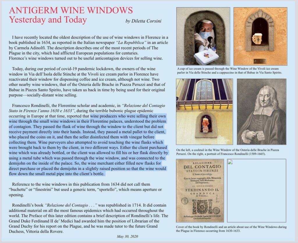 Florence Wine Windows: How a Forgotten Tradition Became an Instagram Attraction 2 antigerm wine windows yesterday and today by diletta corsini