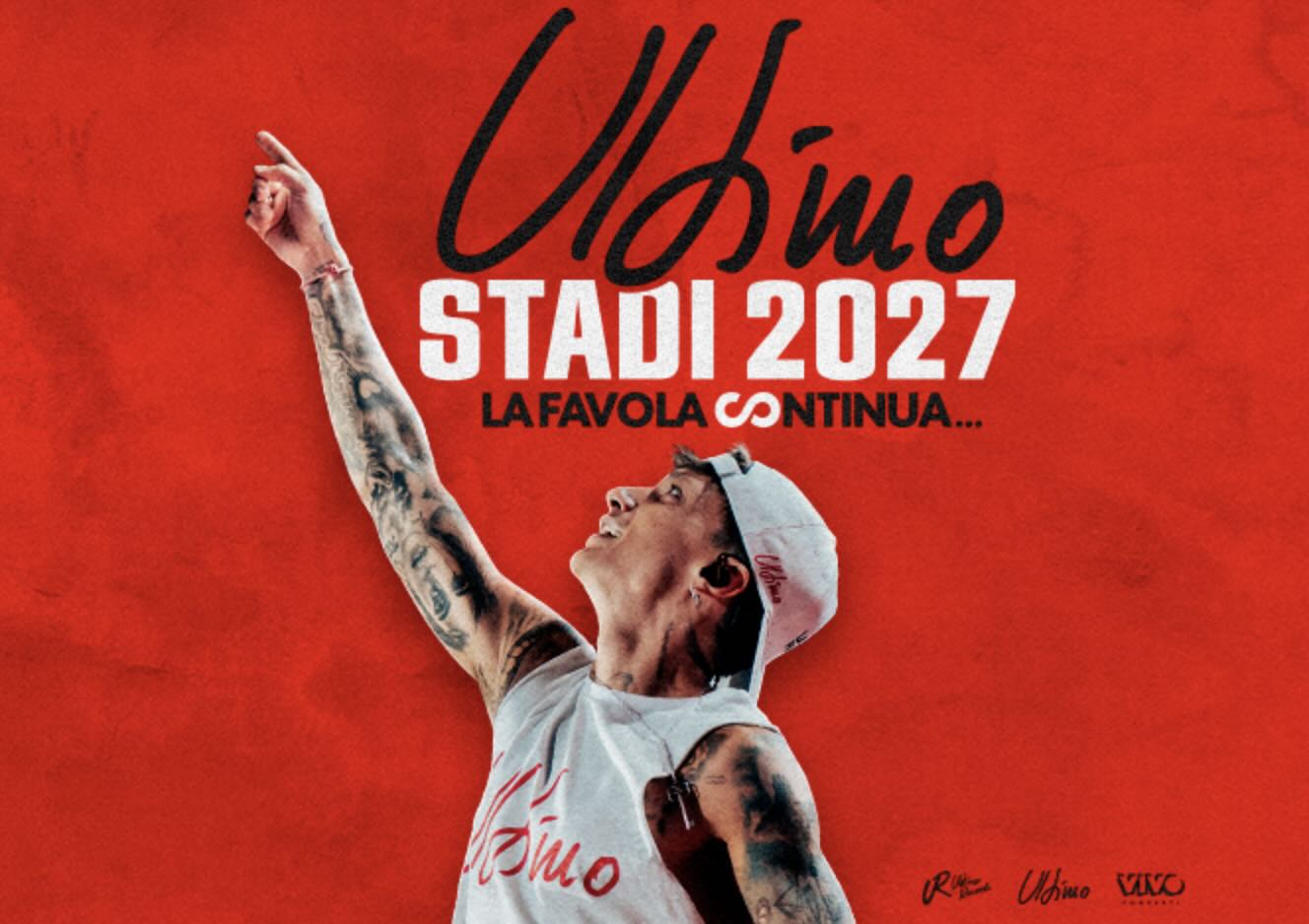 Ultimo in Florence 2027: Tickets and Dates for the Stadi 2027 Tour 1 Ultimo in Florence 2027 - official tour poster for Stadi 2027 La favola continua